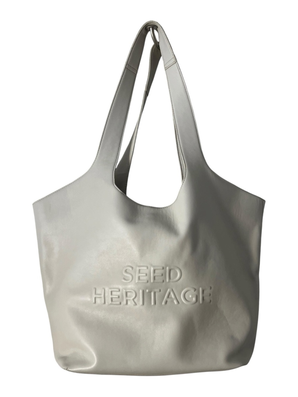 Seed Heritage Logo Detail Day Tote in bone